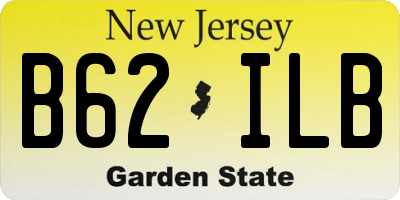 NJ license plate B62ILB