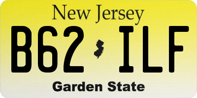 NJ license plate B62ILF