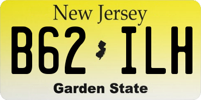 NJ license plate B62ILH