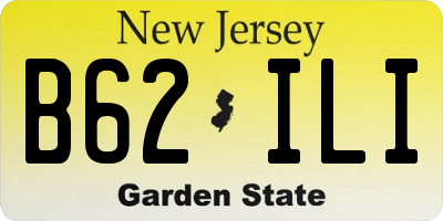 NJ license plate B62ILI