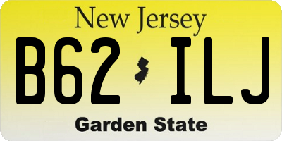 NJ license plate B62ILJ