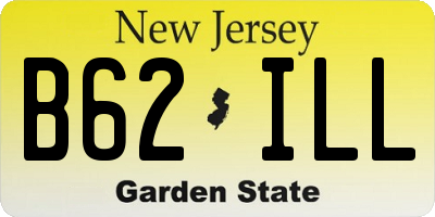 NJ license plate B62ILL