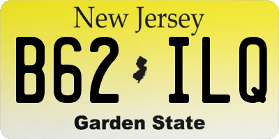NJ license plate B62ILQ