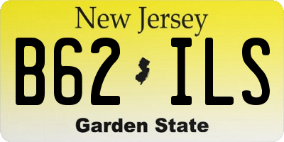 NJ license plate B62ILS