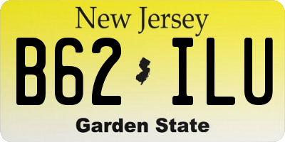 NJ license plate B62ILU