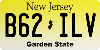 NJ license plate B62ILV