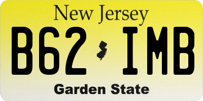 NJ license plate B62IMB