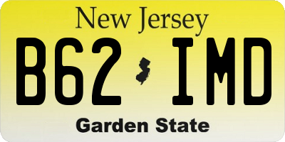 NJ license plate B62IMD