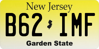 NJ license plate B62IMF