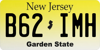 NJ license plate B62IMH