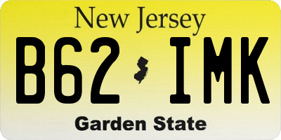NJ license plate B62IMK
