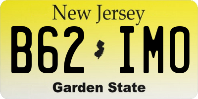 NJ license plate B62IMO