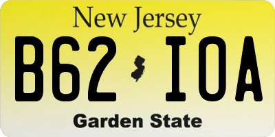NJ license plate B62IOA