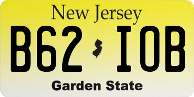 NJ license plate B62IOB