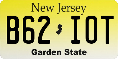 NJ license plate B62IOT
