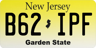 NJ license plate B62IPF