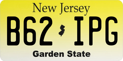 NJ license plate B62IPG