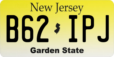 NJ license plate B62IPJ