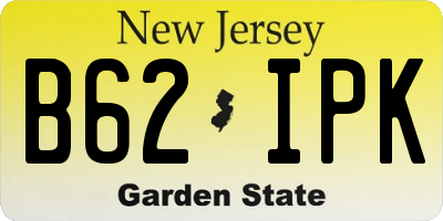 NJ license plate B62IPK