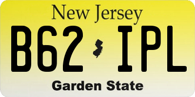 NJ license plate B62IPL