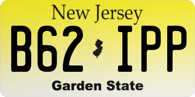 NJ license plate B62IPP
