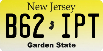 NJ license plate B62IPT