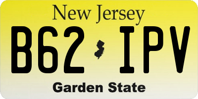 NJ license plate B62IPV