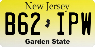 NJ license plate B62IPW