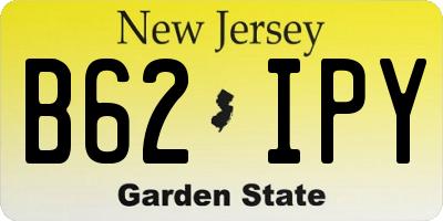 NJ license plate B62IPY