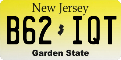 NJ license plate B62IQT