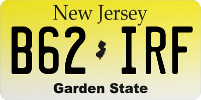 NJ license plate B62IRF