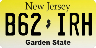 NJ license plate B62IRH
