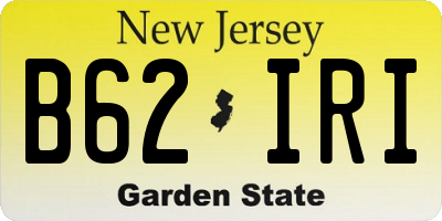 NJ license plate B62IRI
