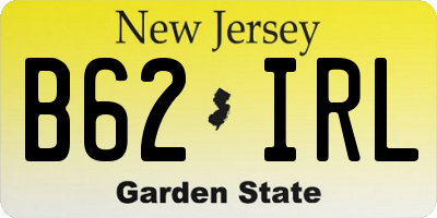 NJ license plate B62IRL
