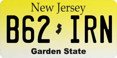 NJ license plate B62IRN