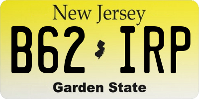 NJ license plate B62IRP