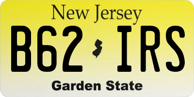 NJ license plate B62IRS