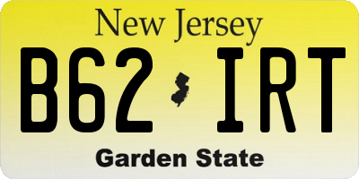 NJ license plate B62IRT