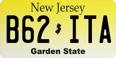 NJ license plate B62ITA