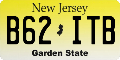 NJ license plate B62ITB