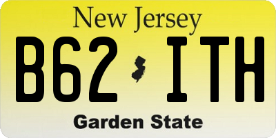 NJ license plate B62ITH