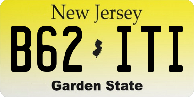 NJ license plate B62ITI
