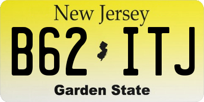 NJ license plate B62ITJ