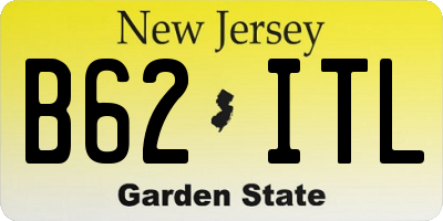 NJ license plate B62ITL