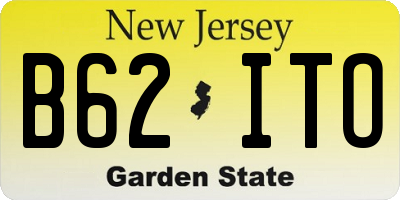 NJ license plate B62ITO