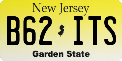 NJ license plate B62ITS