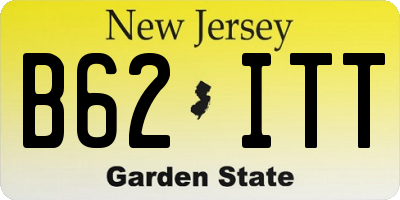 NJ license plate B62ITT