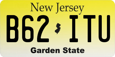 NJ license plate B62ITU