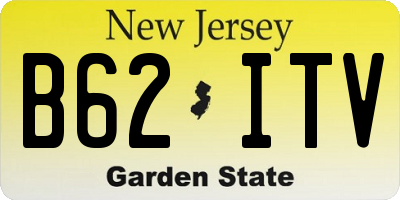 NJ license plate B62ITV