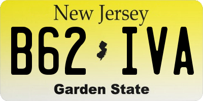 NJ license plate B62IVA